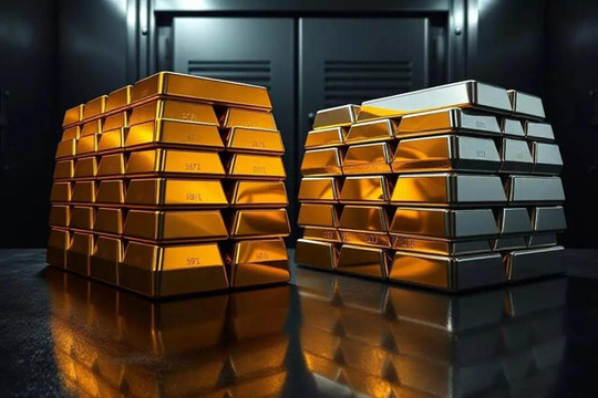 ‏Giá vàng thế giới lao dốc 2.900 đồng/chỉ, giá bạc lập đỉnh mới‏