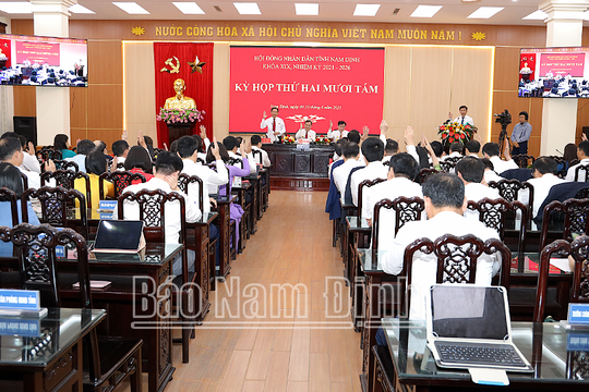 Nam Định thông qua 6 Nghị quyết quan trọng tại Kỳ họp thứ hai mươi tám