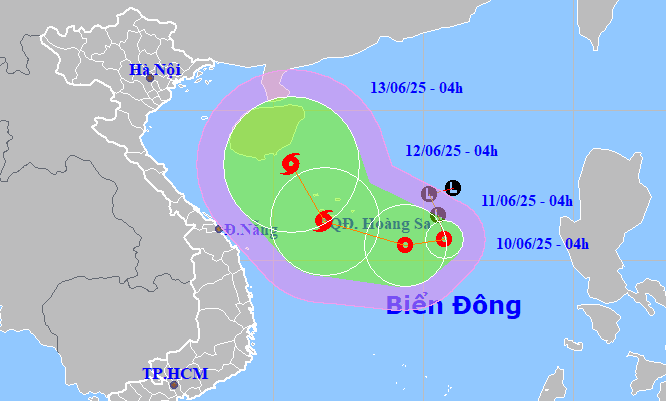 Vùng áp thấp đã mạnh lên thành áp thấp nhiệt đới và dự kiến sẽ tiếp tục mạnh thêm