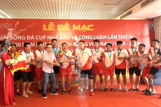 Xuất sắc trên chấm luân lưu, đội bóng Báo Nhân dân vô địch Giải bóng đá Cúp Nhà báo & Công luận lần IV năm 2025