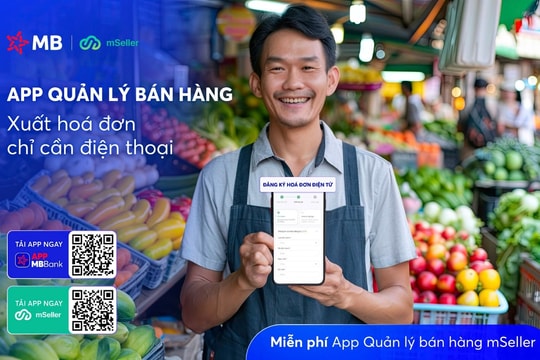 Mb chính thức tặng miễn phí app quản lý bán hàng, xuất hóa đơn điện tử chỉ cần điện thoại