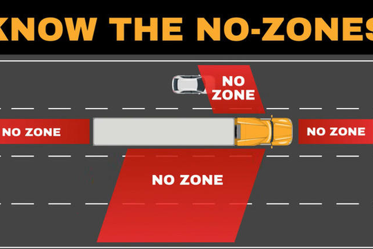 ‏Vì sao không nên vượt xe container bên phải?‏