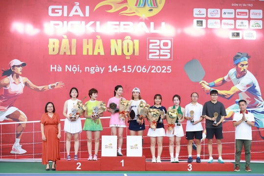 Giải Pickleball Đài Hà Nội tạo nên những phút giây thể thao đầy hứng khởi