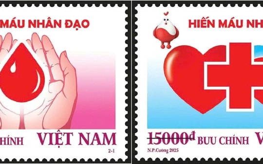Việt Nam lần đầu phát hành bộ tem về hiến máu nhân đạo