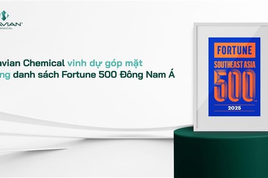 Stavian Hóa chất được Fortune vinh danh Top 219 doanh nghiệp lớn nhất Đông Nam Á năm 2025