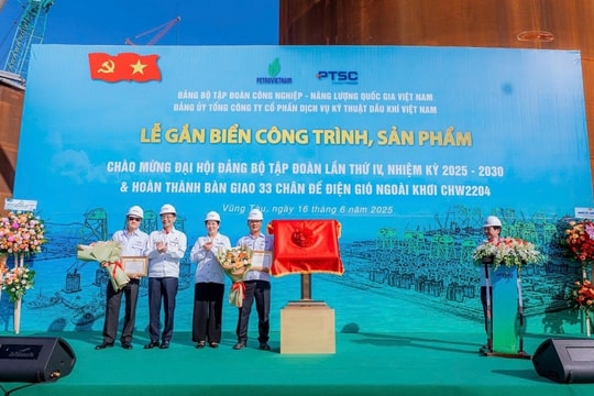 Hoàn thành 33 chân đế điện gió xuất khẩu – Dấu ấn chào mừng Đại hội Đảng bộ Petrovietnam lần thứ IV