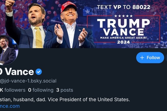 Tài khoản MXH Bluesky của Phó Tổng thống Mỹ bị khóa ngay sau khi tham gia