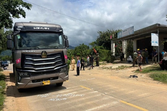 Bốn cháu nhỏ thương vong sau va chạm với xe đầu kéo tại Đắk Lắk