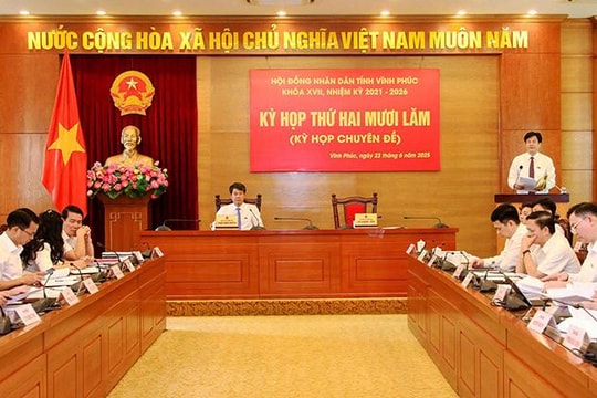 Vĩnh Phúc: Kỳ họp Hội đồng nhân dân khoá XVII thông qua nhiều nghị quyết quan trọng
