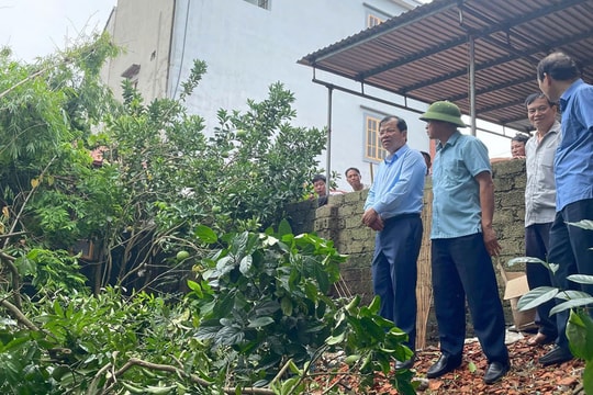 Sạt lở đê nghiêm trọng tại Hiệp Hòa, Bắc Giang