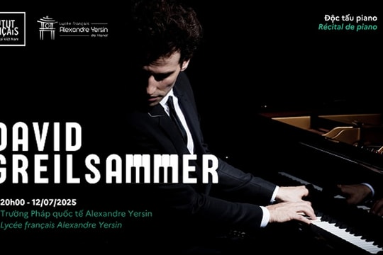 Nghệ sĩ David Greilsammer trình diễn độc tấu piano tại Việt Nam