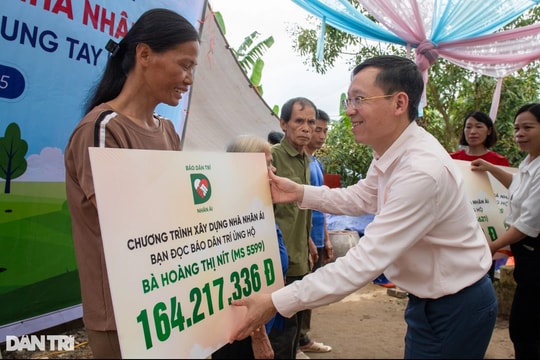 Báo Dân trí xây dựng 6 nhà Nhân ái tặng các hộ có hoàn cảnh khó khăn tại Lạng Sơn