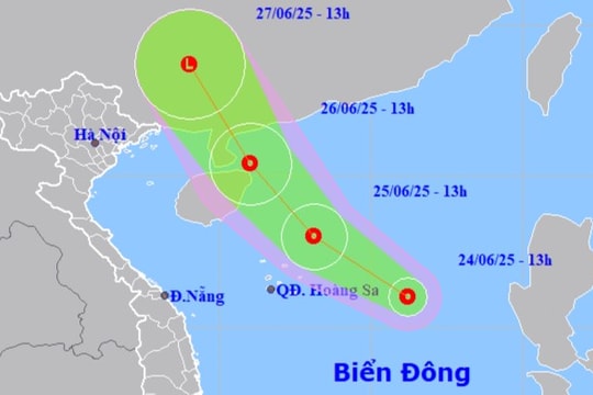Áp thấp nhiệt đới hình thành trên Biển Đông, có khả năng mạnh lên