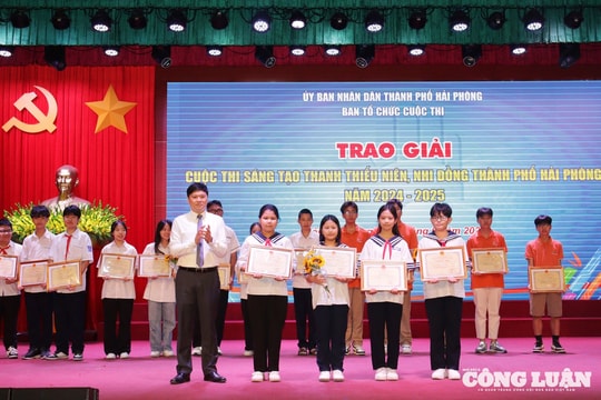 Hải Phòng: 121 sản phẩm tham gia cuộc thi sáng tạo thanh thiếu niên, nhi đồng