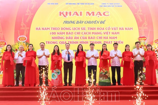 Hà Nam khai mạc trưng bày chuyên đề về lịch sử, cổ vật và 100 năm Báo chí Cách mạng Việt Nam