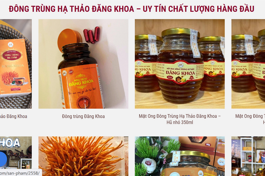 Thanh Hoá: Xử phạt cơ sở bán Đông trùng hạ thảo chưa hoàn thiện thủ tục thương mại điện tử
