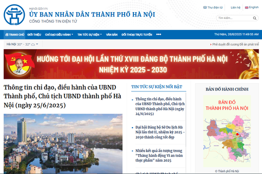 Hà Nội đẩy mạnh truyền thông trên 126 trang thông tin điện tử phường, xã sau sắp xếp