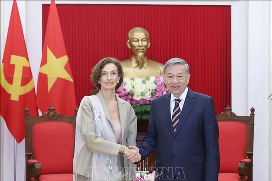 Tổng Bí thư Tô Lâm tiếp Tổng Giám đốc UNESCO Audrey Azoulay thăm chính thức Việt Nam