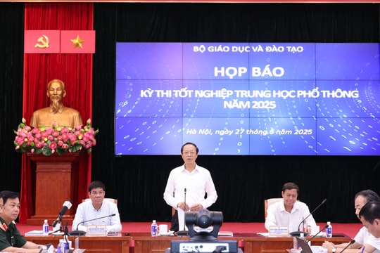 Họp báo kết thúc kỳ thi tốt nghiệp THPT 2025: Không ghi nhận gian lận có tổ chức, AI được ứng dụng chống vi phạm