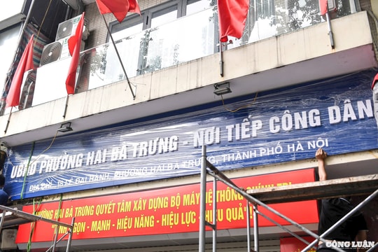 Trụ sở phường mới tại Hà Nội đồng loạt thay tên, chờ ngày hoạt động