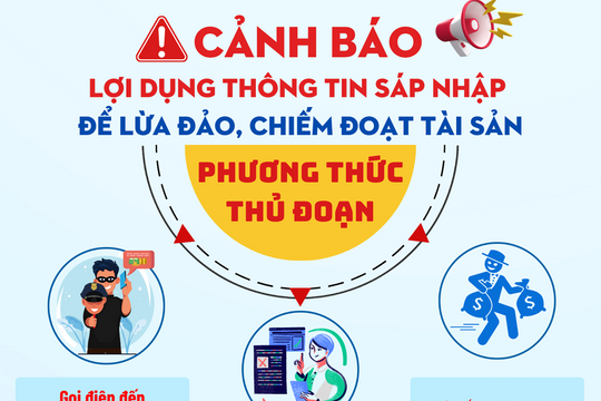 Đã có một đối tượng lợi dụng thông tin sáp nhập, điều chỉnh địa giới hành chính để lừa đảo