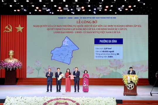 Danh sách 126 Bí thư phường, xã mới ở Hà Nội sau sắp xếp, sáp nhập