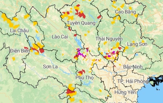 Mưa trên 70mm chỉ trong vài giờ, cảnh báo lũ quét nhiều khu vực