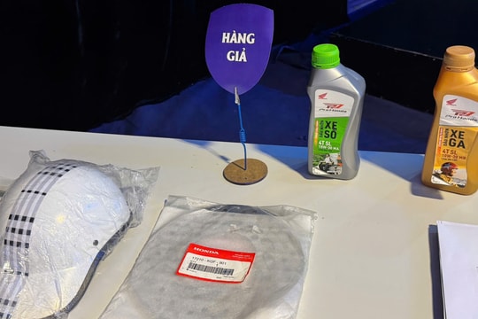 Hiểm họa từ mũ bảo hiểm và phụ tùng xe máy giả