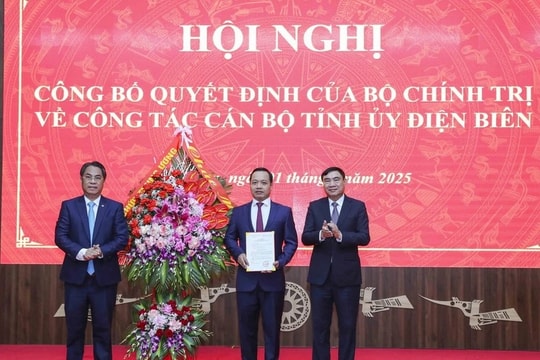 Ông Trần Tiến Dũng giữ chức Phó Bí thư Tỉnh ủy Điện Biên