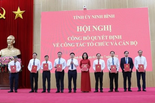 Nhiều tỉnh đồng loạt kiện toàn tổ chức, nhân sự sau sáp nhập