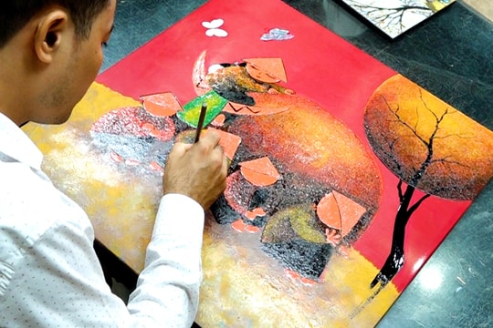 Tái hiện tinh hoa tranh sơn mài Hạ Thái