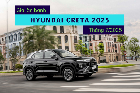 Bảng giá lăn bánh Hyundai Creta 2025 cập nhật mới nhất tháng 7/2025