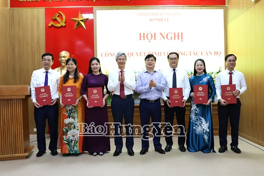 Bổ nhiệm các Phó Giám đốc Sở Nội vụ Hưng Yên