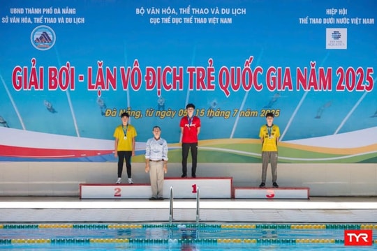 Thế hệ vàng bơi lội trẻ Việt Nam tỏa sáng tại Giải Vô địch trẻ Quốc gia 2025