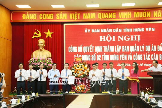 Quyết định thành lập Ban Quản lý dự án đầu tư xây dựng số 2 tỉnh Hưng Yên