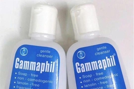 Thu hồi toàn quốc lô sữa rửa mặt Gammaphil do chứa chất không công bố
