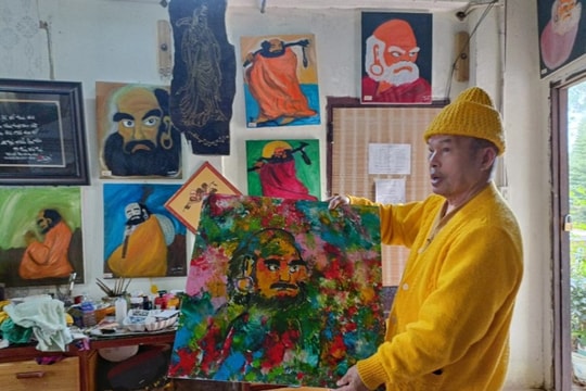 Đề nghị xác lập kỷ lục châu Á cho bộ sưu tập 1.129 bức tranh vẽ Bồ Đề Đạt Ma