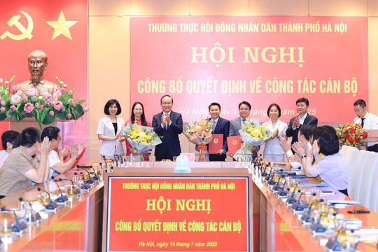 Hà Nội: Công bố, bổ nhiệm nhiều lãnh đạo chủ chốt của HĐND thành phố