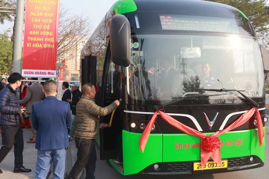 Transerco đã vận hành thí điểm 63 xe buýt điện