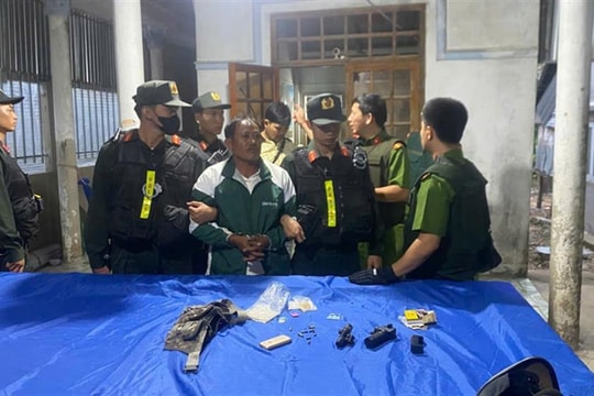 Bắt giữ đối tượng dùng súng tự chế bắn Trung tá Công an bị thương