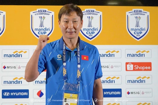 HLV Kim Sang Sik đặt mục tiêu cao nhất tại giải U23 Đông Nam Á 2025