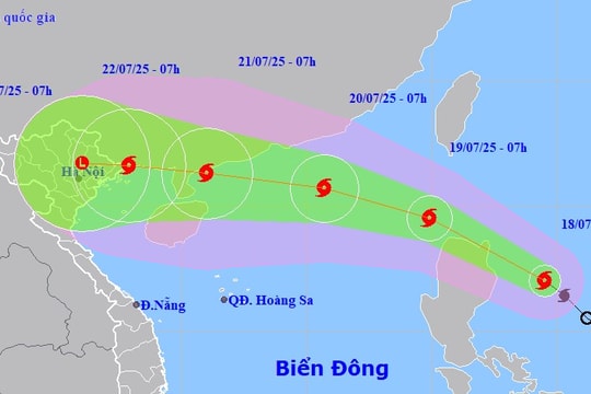 Bão Wipha hình thành, hướng vào Biển Đông và tiếp tục mạnh thêm