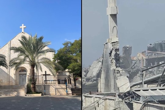 Xe tăng Israel bắn vào nhà thờ Công giáo ở Gaza, nhiều người thương vong