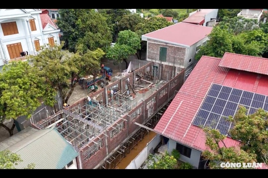 Phú Thọ: Cận cảnh công trình ngang nhiên vi phạm trên đất công tại xã Thanh Thủy