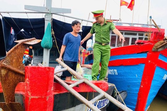 Công an Thanh Hóa chủ động phòng, chống cơn bão số 3