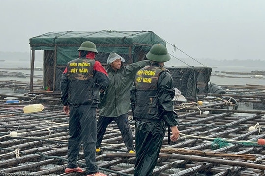 Quân đội chủ động lực lượng, phương tiện giúp nhân dân ứng phó bão số 5