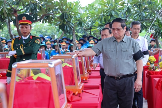 Đảng, Nhà nước sẽ tiếp tục làm hết sức mình để không một liệt sĩ nào bị lãng quên