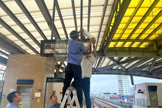 Hà Nội Metro ứng phó bão số 3, đảm bảo an toàn chạy tàu