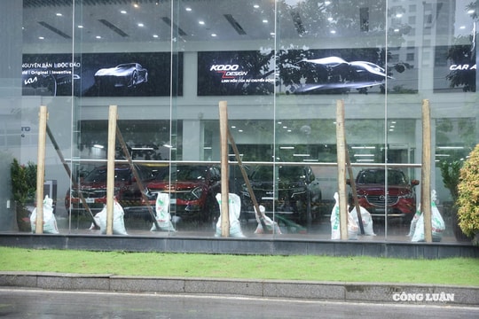 Trước giờ bão số 3 đổ bộ, người dân Hà Nội chủ động gia cố nhà cửa