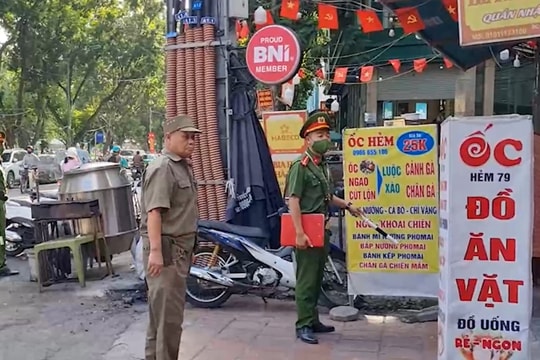 Kiểm tra, xử lý văn minh đô thị tại phường Tương Mai, Hà Nội